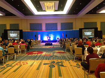 Dual Projection Screens